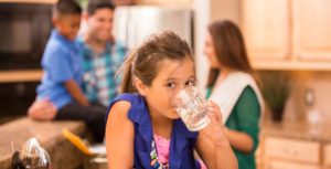 Child Drinking Pure Water